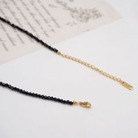 Wholesale Casual Modern Style Simple Style Cross 304 Stainless Steel Artificial Crystal Copper Inlay Gold Plated Zircon Pendant Necklace main image 7