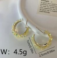 1 Pair Lady Simple Style Geometric Plating Inlay Copper Zircon 18K Gold Plated Ear Studs main image 2