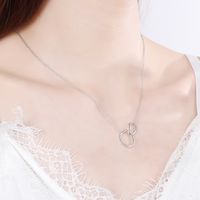 Copper Gold Plated Simple Style Plating Solid Color Pendant Necklace main image 1