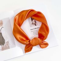 Women's Elegant Simple Style Solid Color Polyester Silk Scarf sku image 20