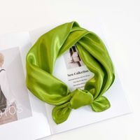 Women's Elegant Simple Style Solid Color Polyester Silk Scarf sku image 21