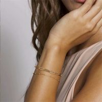 Copper Casual Classic Style Plating Paper Clip Bracelets main image 6