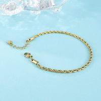 Casual Classic Style Solid Color 304 Stainless Steel 18K Gold Plated Bracelets In Bulk main image 9