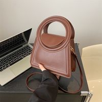 Women's Medium Pu Leather Solid Color Classic Style Flip Cover Crossbody Bag main image 2