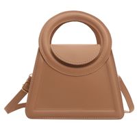 Women's Medium Pu Leather Solid Color Classic Style Flip Cover Crossbody Bag sku image 1