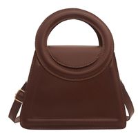 Women's Medium Pu Leather Solid Color Classic Style Flip Cover Crossbody Bag sku image 2