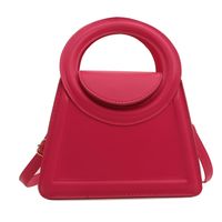 Women's Medium Pu Leather Solid Color Classic Style Flip Cover Crossbody Bag sku image 4