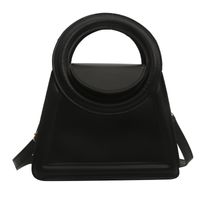 Women's Medium Pu Leather Solid Color Classic Style Flip Cover Crossbody Bag sku image 6