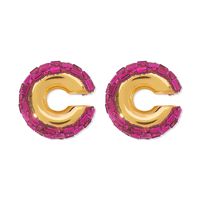 1 Pair Casual Simple Style Geometric CCB Rhinestones Ear Cuffs sku image 4