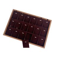 Vintage Style Solid Color Solid Wood Flannel Patchwork Jewelry Boxes sku image 8