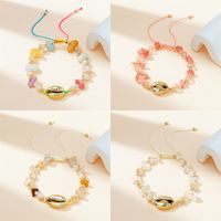 Estilo IG Señora Dulce Ronda Forma De Corazón Cascarón Piedra Mujeres Pulsera main image 1