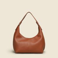 Women's Medium Pu Leather Color Block Streetwear Dumpling Shape Zipper Shoulder Bag sku image 7