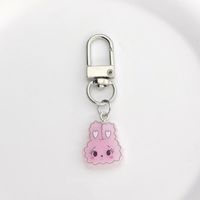 IG Style Cute Rabbit Alloy Bag Pendant Keychain sku image 2