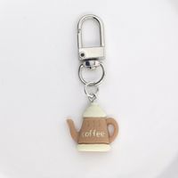 Cute Ethnic Style Romantic Letter Cup Teapot Alloy Bag Pendant Keychain main image 6