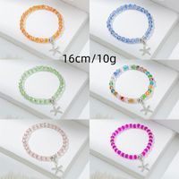 Cute Lady Sweet Round Starfish Artificial Crystal Glass Inlay Rhinestones Women's Bracelets main image 2