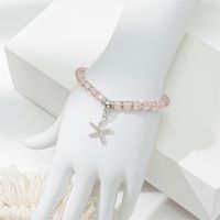 Cute Lady Sweet Round Starfish Artificial Crystal Glass Inlay Rhinestones Women's Bracelets main image 7