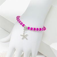 Cute Lady Sweet Round Starfish Artificial Crystal Glass Inlay Rhinestones Women's Bracelets main image 8