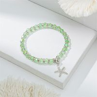 Mignon Dame Sucré Rond Étoile De Mer Cristal Artificiel Verre Incruster Strass Femmes Bracelets sku image 5