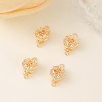 1 Pièce 14*9mm Le Cuivre Plaqué Or 18K Rose Brillant Boucle De Bijoux main image 8