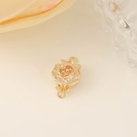 1 Pièce 14*9mm Le Cuivre Plaqué Or 18K Rose Brillant Boucle De Bijoux main image 4