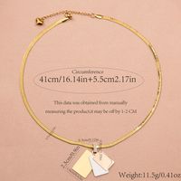 304 Stainless Steel 18K Gold Plated Casual Commute Plating Pentagram Geometric Butterfly Pendant Necklace main image 7