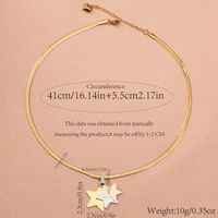 304 Stainless Steel 18K Gold Plated Casual Commute Plating Pentagram Geometric Butterfly Pendant Necklace main image 2