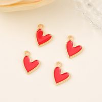 1 Piece 9*13mm Copper 18K Gold Plated Heart Shape Polished Pendant main image 7