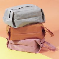Casual Solid Color Washcloth Storage Bag main image 3
