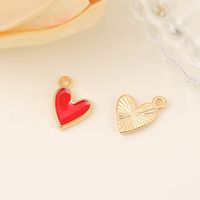 1 Piece 9*13mm Copper 18K Gold Plated Heart Shape Polished Pendant main image 3
