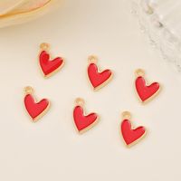 1 Piece 9*13mm Copper 18K Gold Plated Heart Shape Polished Pendant main image 4