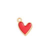 1 Piece 9*13mm Copper 18K Gold Plated Heart Shape Polished Pendant main image 6