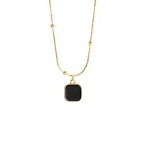 Modern Style Simple Style Square Alloy None 14K Gold Plated Women's Pendant Necklace main image 6