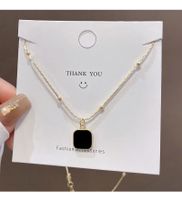 Modern Style Simple Style Square Alloy None 14K Gold Plated Women's Pendant Necklace main image 5