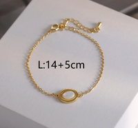 Copper Lady Modern Style Commute Plating Inlay Shell Artificial Pearls Bracelets main image 2
