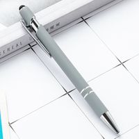 Metal Pressing Pen Aluminum Rod Pen Meiji Pen Capacitor Touch Ball Pen Handwriting Touchscreen Stylus Printing Logo Gift Pen sku image 7
