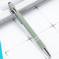 Metal Pressing Pen Aluminum Rod Pen Meiji Pen Capacitor Touch Ball Pen Handwriting Touchscreen Stylus Printing Logo Gift Pen sku image 5