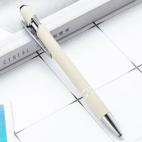 Metall-druckstift, Aluminium-stangen Stift, Miji-stift, Kapazitiver Touch-kugelschreiber, Handschrift Licher Bildschirms Tift, Logo-geschenks Tift sku image 6