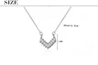 Copper Simple Style Inlay Solid Color Zircon Pendant Necklace main image 9