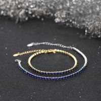 Sterling Silver IG Style Simple Style Classic Style Plating Inlay Round Round Dots Zircon Bracelets main image 7