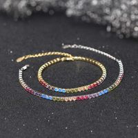 Sterling Silver IG Style Simple Style Classic Style Plating Inlay Round Round Dots Zircon Bracelets main image 6