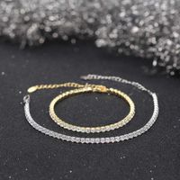 Sterling Silver IG Style Simple Style Classic Style Plating Inlay Round Round Dots Zircon Bracelets main image 8