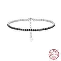 Sterling Silber IG-Stil Einfacher Stil Klassischer Stil Überzug Inlay Runden Runde Punkte Zirkon Armbänder sku image 9