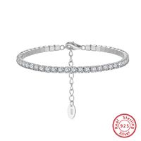Sterling Silver IG Style Simple Style Classic Style Plating Inlay Round Round Dots Zircon Bracelets sku image 29