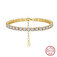 Sterling Silver IG Style Simple Style Classic Style Inlay Round Round Dots Zircon Bracelets sku image 4