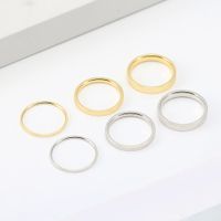 Sterling Silver 14K Gold Plated White Gold Plated IG Style Japanese Style Simple Style Solid Color Rings main image 11