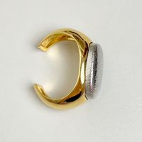 Retro Exaggerated Vacation Oval Gold Plated Silver Plated Copper Alloy Wholesale Bangle sku image 1