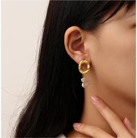 1 Pair Elegant Vintage Style Irregular Copper 18K Gold Plated Drop Earrings main image 1