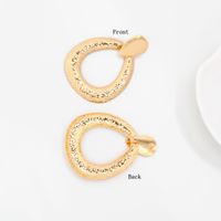 1 Pair Elegant Simple Style Water Droplets Plating Iron Gold Plated Drop Earrings main image 4