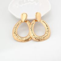 1 Pair Elegant Simple Style Water Droplets Plating Iron Gold Plated Drop Earrings main image 3