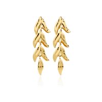 1 Pair Elegant Sweet Fish Tail Plating Iron Gold Plated Drop Earrings sku image 1